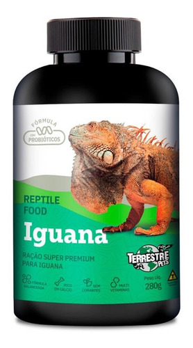 Imagem 1 de 5 de Ração Para Iguana 280g - Terrestre Pets - Premium
