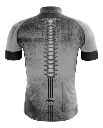 Imagem 2 de 3 de Camisa Camiseta Bike Masculina Brk Esqueleto Com Uv50+