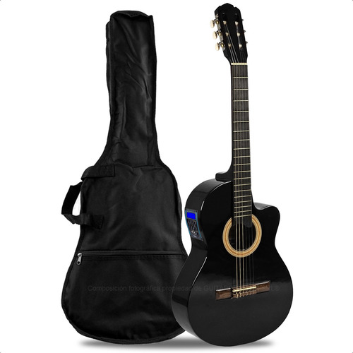 Guitarra Gracia Electrocriolla C/ Corte M6 Eq Afinador Funda