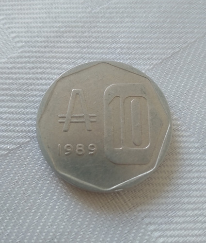 Moneda Argentina 10 Australes, 1989
