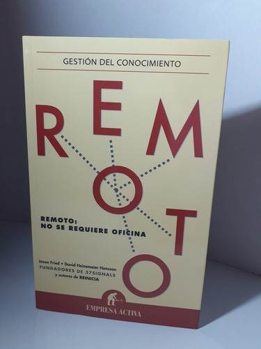 Libro.  Remoto - Gestión Del Conocimiento - Empresa Activa.