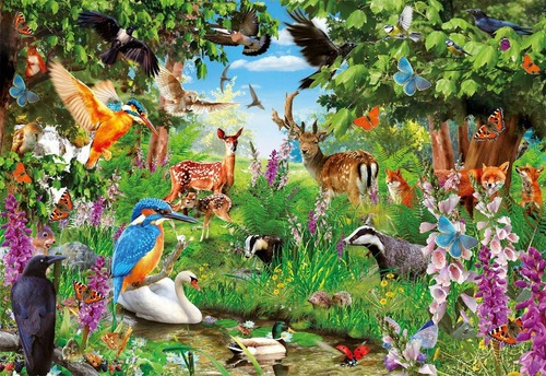 Rompecabezas Bosque Fantastico Ciervo 2000 Pz Clementoni