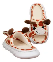 Comprar Pantuflas De Jirafa Felpa Ligeras Comodas Sandalias Chanclas