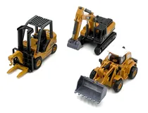 Comprar Set 12 Maquinas Construccion 1:55 Retroexcavadora Bulldozer
