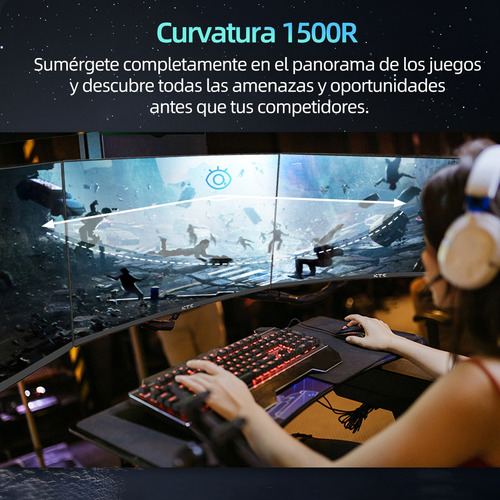 Monitor Gamer KTC con pantalla de 27" 165Hz y resolución QHD+