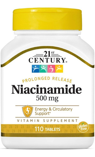 Niacinamide 500 Mg 110 Tabletas