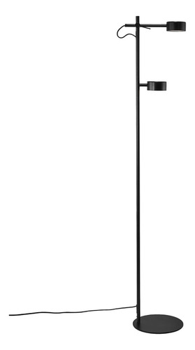 Luminaria De Pie Negra Clyde Led 2x5w Nordlux
