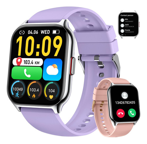 Smart Watch For Men Women Fitness: (hacer/responder Llamado)