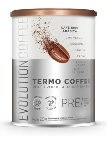 Evolution Termo Coffee Café Termogênico Arábica 220g