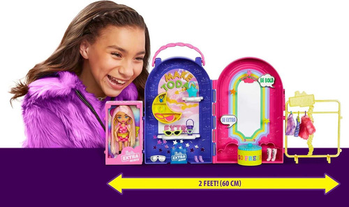 Boneca Barbie Extra Minis Boutique 60 Cm Com 20 Pçs - Mattel