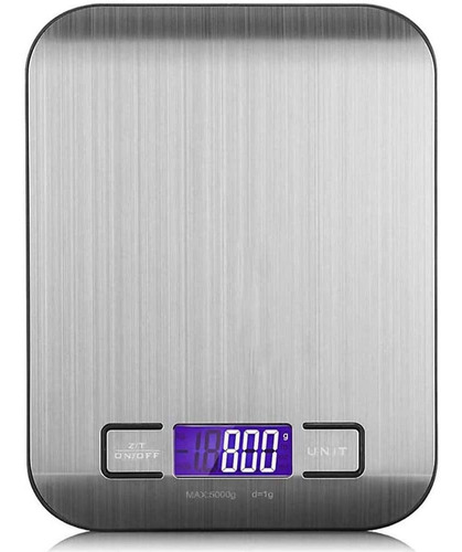 Balanza Pesa Digital De Cocina Comida Pantalla Lcd 11lb/5kg