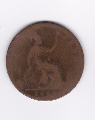Ltc197. 1 Penny De 1882. Reina Victoria. Reino Unido.