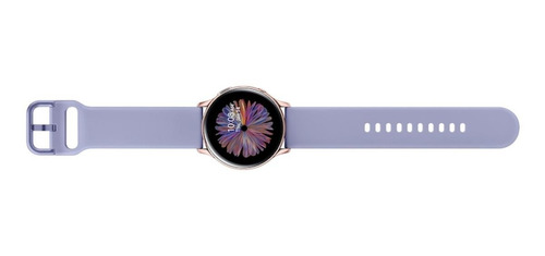 Imagen 3 de 3 de Samsung Galaxy Watch Active2 (Bluetooth) 1.2" caja 40mm de aluminio rose gold malla phantom violet de fluoroelastómero SM-R830