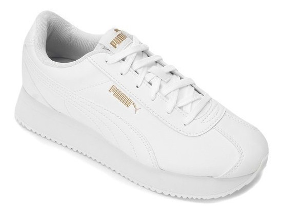 tenis puma feminino plataforma branco