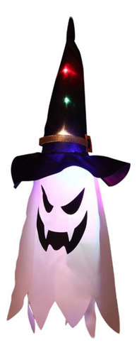 Sombrero De Bruja Con Luces Led Para Decoración De Halloween