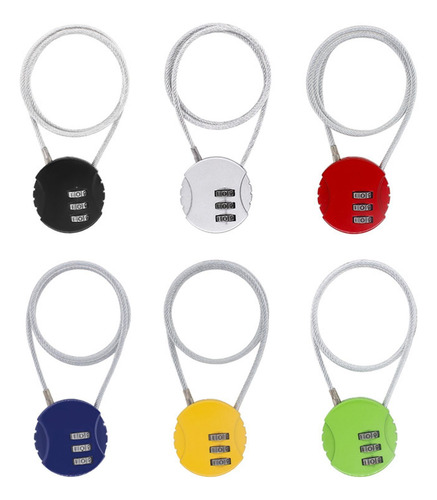 3 X 2 Candados Para Casco De Motocicleta, Para 3 Piezas