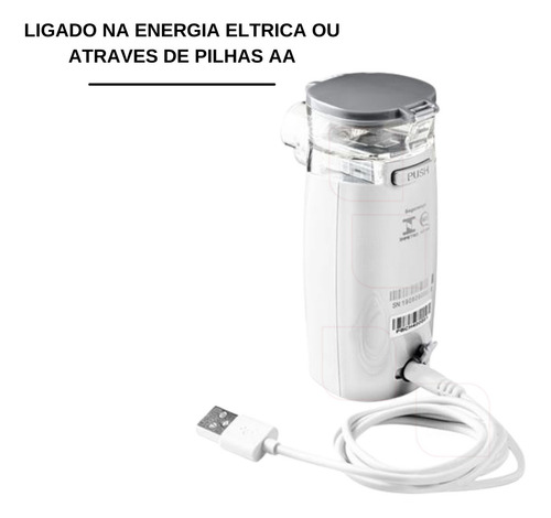 Imagem 5 de 10 de Inalador Mesh Multilaser Portatil Branco E Cinza - Hc215