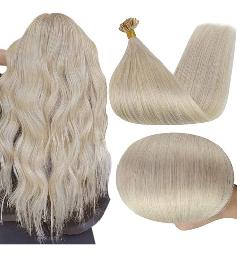 Extensiones Cabello Humano 40gr 14in 60 Rubio Platino