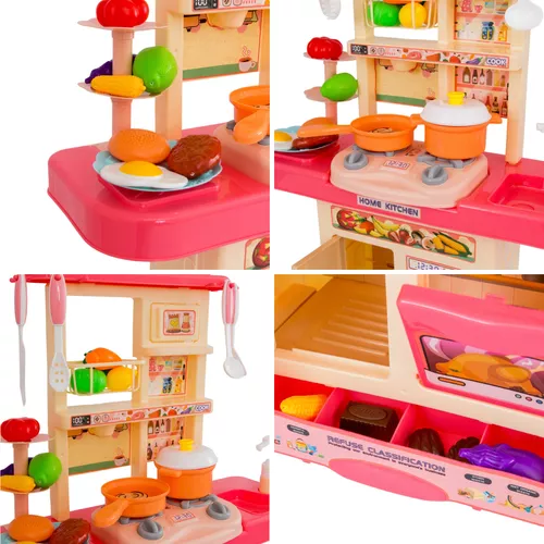 Conjunto De Brinquedos De Cozinha De Plástico Infantil De 8 Peças