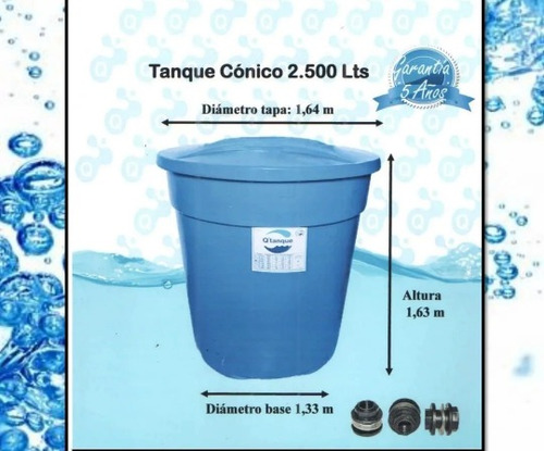 Tanque Para Agua De 2500 Litros