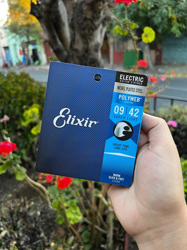 Cuerdas De Guitarra Eléctrica Elixir Polyweb 09-42