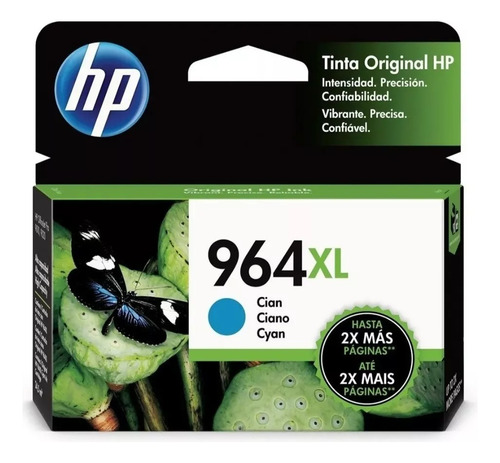 Tinta Hp 964 Xl Original Cian  24,5 Ml Hp 9010 - 9020