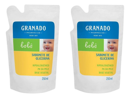 Sabonete Liquido Granado Baby Ref 250ml Glic Trad-kit C/2un