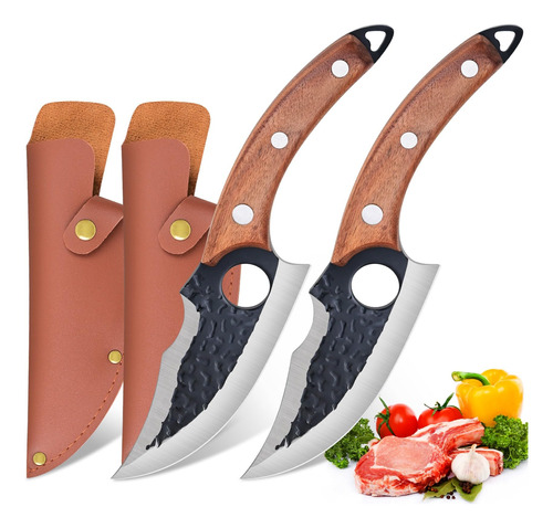 Haoyehome Cuchillo Deshuesador Para Cortar Carne, Cuchillo D