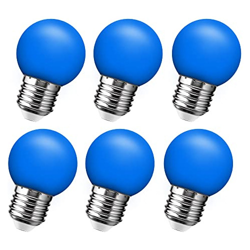 Bombilla Led Azul, Bombillas Mini Globo G14 G45 Luces D...