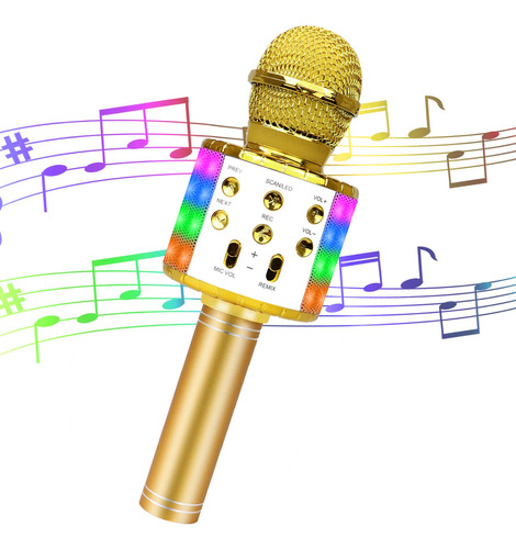 Micrófono De Karaoke Para Niños, Inalámbrico Bluetooth Portá