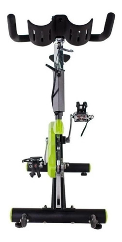 Bicicleta Spinning Siena Estática De Banda Volante 20kgs Gym Color Verde