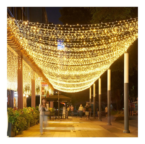 Luces Led Calida 500 Cable Transparente Boda Eventos Navidad