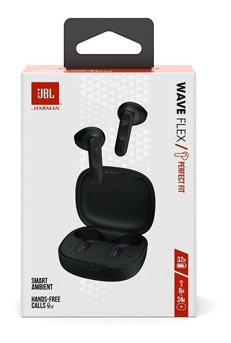 Fone De Ouvido Sem Fio Wave Flex Preto Jbl