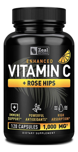 Vitamina C Zeal Naturals 1000mg - - Unidad A $1936