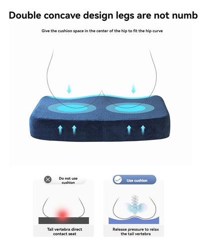 Cojín Ergonómico De Espuma Viscoelástica Para Oficina, Cojín