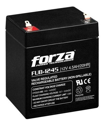 Bateria Para Ups Forza 12v/4.5ah