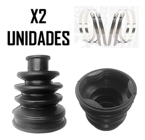 Goma Tripoide Hyundai Accent Lado Rueda Y Caja 2 Unidades