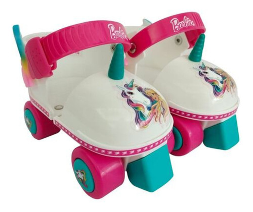 Patines Ajustables 3d Barbie Unicornio Dreamtopia K3yriders