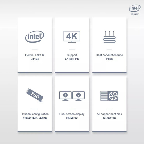 Imagen 4 de 4 de Mini Computador Intel Celeron Dual Ethernet Windows 11 Pro