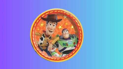 Platos Desechables Toy Story Buzz Lightyear Woody Fiesta