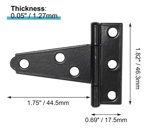 Rierdge 6 Pcs 2 Pulgadas De Correa T De 2 Pulgadas, Bisagra