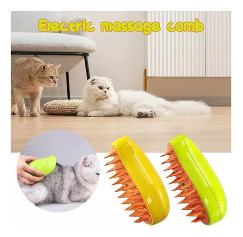 2 Cepillos De Vapor De Color Autolimpiantes Cat 3 En 1, 2 Un