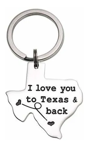 Llavero De Acero Inoxidable Con Texto En Inglés «i Love You» Llavero De Acero Inoxidable Con Texto En Inglés «i Love You»