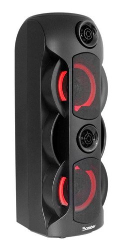 Imagen 2 de 4 de Parlante Bomber Party 800 con bluetooth negro 115V/240V