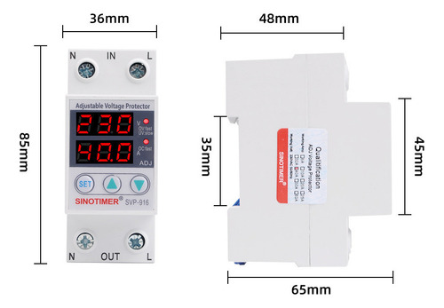 // Protector Corriente Ajustable Multifunción Y