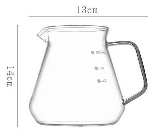 . Jarra De Vidrio De Borosilicato For Cafetera De 600ml