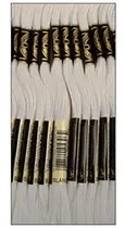 Comprar Set De 12 Madejas Dmc Hilos De Bordar Color Blanco 6