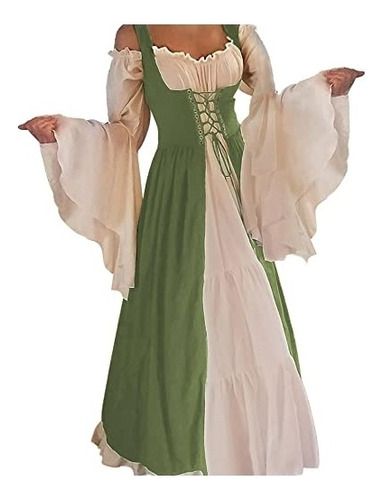 Disfraz Vestido   Medieval Renacentista Cosplay S-m