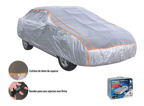 Funda Cobertor Cubre Auto Antigranizo Acolchonado Aluminio L