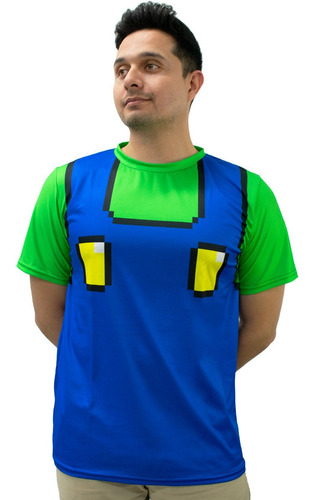 Playera Sublimada Talla Extra Luigi